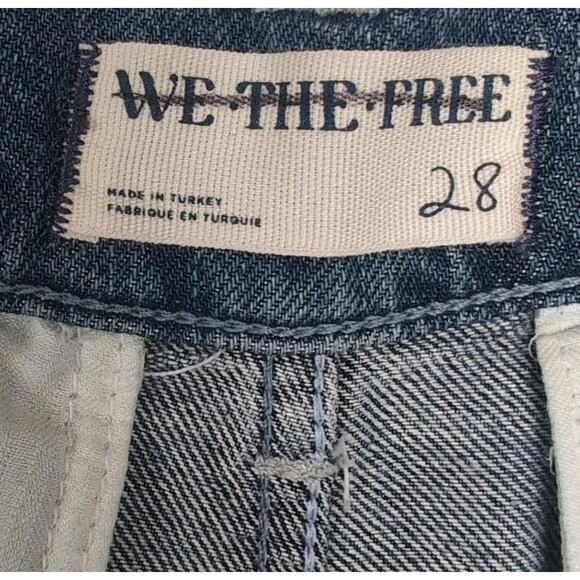 We The Free People Sheridan Denim Trouser Wide Leg Jeans Womens Size 28 NEW - Picture 7 of 15
